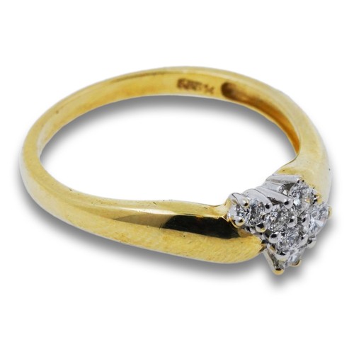 Diamant ring 585 gold karat - gold, 14