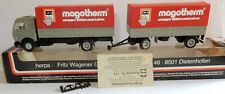 Herpa HO 1/87 Lkw MB Mercedes + Anhänger Magotherm In Box