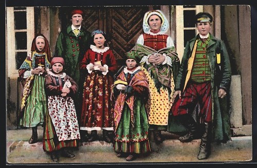 Ansichtskarte typy polskie - typy,