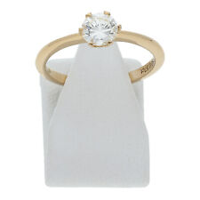 Solitär Diamant Ring 0,57ct lupenrein 750 Gold Gr 53 18 Karat Verlobung R02.6715
