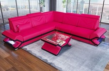 Sofa Leder Ecksofa Ledercouch