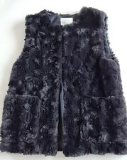 Kunstfell Weste ZARA schwarz