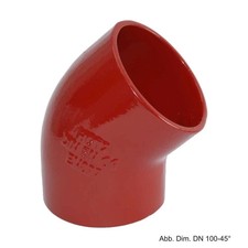 SML 45° Bogen DN 100 Neu