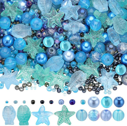 Glasperlen set für schmuck - glasperlen,