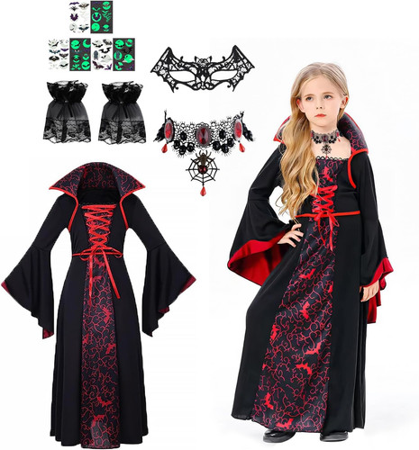 Vampir kostüm mädchen - mädchen, –