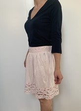 Bonobo Jeans Leinen Spitzen Mini Rock Sommer Ibiza Ethno top zu Boots Gr. 36