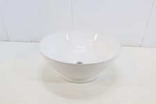 Waschschale Waschbecken 43 cm Keramik Weiß Aufsatzwaschbecken