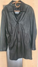 Ledermantel, , Herren Mantel Schwarz Gr. 52 ganz weiches echtes Leder,Kurzmantel