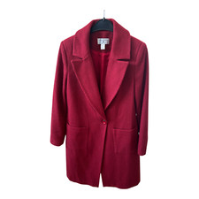 Rick Cardona Mantel Damen Gr 40 Rot – Wollmix – Klassischer Blazerstil