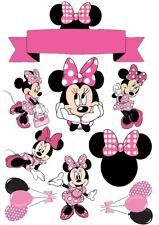 Minnie Mouse Tortenaufleger Micky Mouse Set Tortendeko Personalisierbar