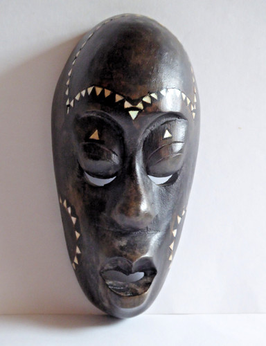 Holzmaske bali indunesien - holzmaske,