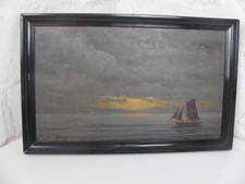 Ölgemälde Adolf Lohse 1829 - 1907   Küstenlandschaft (E 355)