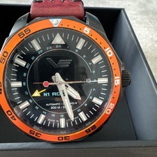 VOSTOK EUROPE Herrenuhr Automatik GMT Rocket N1 Braun/Schwarz NH34-225C714-LBBRW