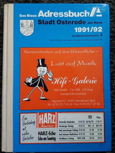 Adressbuch stadt osterode - adressbuch,