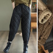 Damen Gesteppt Gefüttert Hose