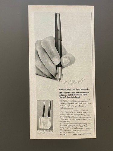 1968 lamy 2000 füllhalter - lamy,