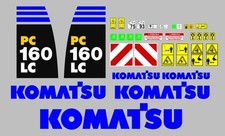 Komatsu PC 160 LC 6 Aufkleber Sticker Komplettset alle Modelle vorhanden