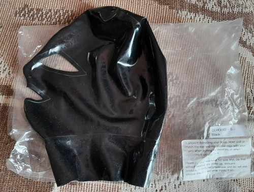 Rubber latex maske schwarz - 55,