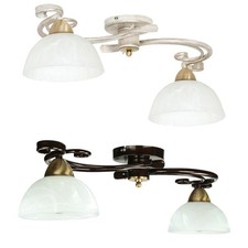 Deckenlampe Landhaus Stil wohnlich Metall Glas Deckenleuchte Küche Wohnzimmer