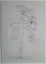 ETIENNE HAJDU - Einladungskarte - 1987