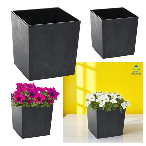 Blumenkübel mit betoneffekt - blumenkübel,