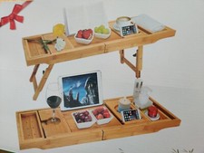 Badewannenablage aus Bambus