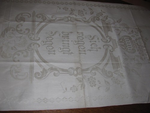 Jugendstil leinen damast - leinen/hl,