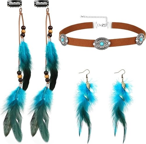 Feder haarschmuck clip - feder,