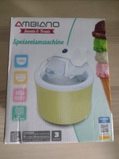 Ambiano - Speiseeismaschine - Eismaschine - 1,38L - 20x20x22,2cm - OVP