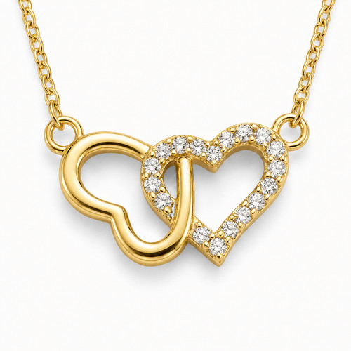 Herz halskette gold - halskette,