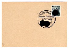 Sudetenland REICHENBERG 138 auf blanko-Karte gest. Luxusbriefstück (DA2475