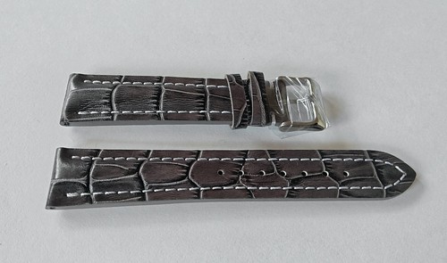 Kalbsleder uhrenarmband grau - uhrenarmband,