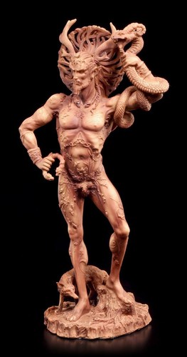 Götter figur gehörnter - figur,