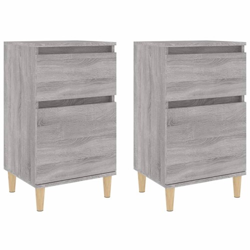 Nachttische2er set grau - nachttische2er,