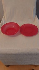 Tupperware Junge Welle  Schüssel mit Deckel 400 ml rot