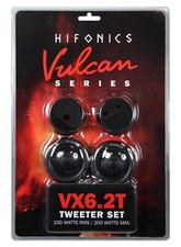 Hifonics VULCAN VX-6.2T 200 Watt 25mm Auto Hochtöner Weichen Set Gewebe Neodym