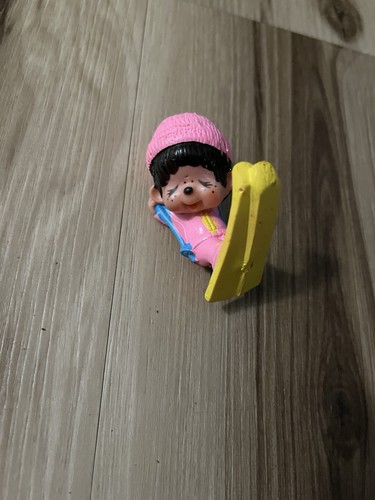 Vintage pink skier skiing - pink,