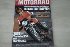 1) Motorrad 02/1974 - Yamaha RD 350 mit 39PS im T - 19. Elefantentreffen auf de