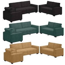 3-tlg. Sofagarnitur mit Kissen