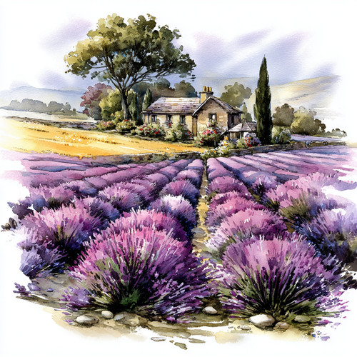 Wandbild lavendel provence - wandbild,