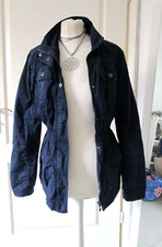 parka jeans jacke military tailliert M 38 dunkel blau tally weijl totaly sexy