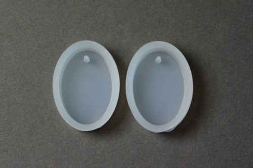 Silikonform oval anhänger - silikonform,