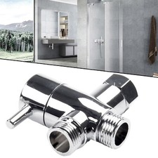 Duschkopfhalterung Ventil Umsteller 3 Wege Wasserdurchflussregelung mit ABS Wand