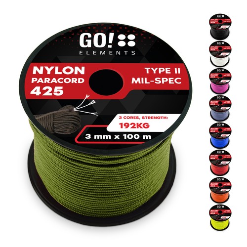 Paracord seil 3mm typ 425 - seil,