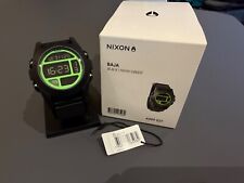 Nixon THE Baja, Black/Neon Green !! SELTEN !! digital kompass uhr 51-30 player
