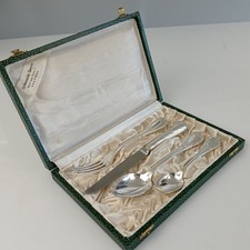 Christofle SET Vintage  4 teilig Kinderbesteck versilbert mit Originalbox