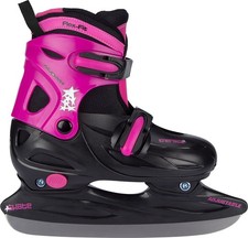 Kinder Schlittschuhe Eislaufschuhe Eiskunstlauf Schwarz Rosa Gr.34-37 - Nijdam