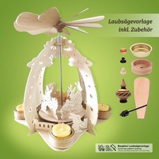 Vorlage Teelicht Osterpyramide