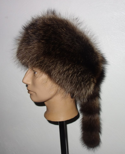 Waschbär pelz mütze xxl - pelz,