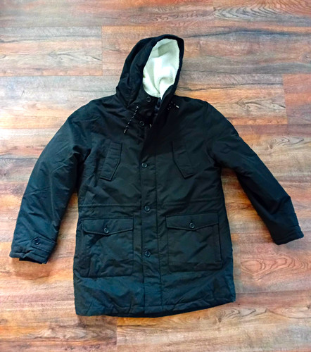 Herren parka jacke mit - herren, kapuze